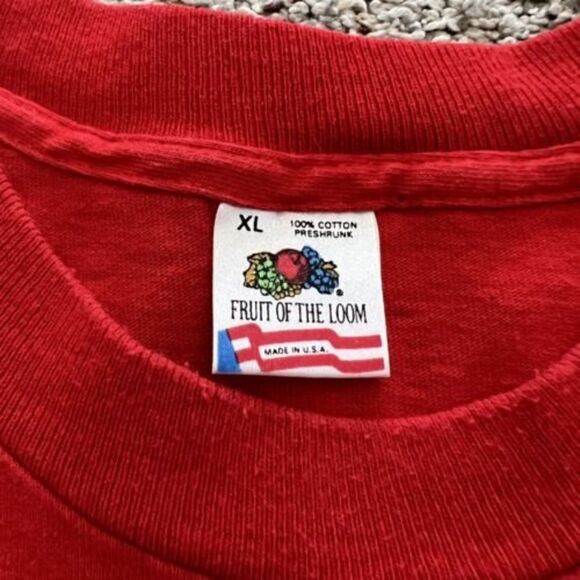 Vintage Detroit Red Wings Probert #24 Size XL FOTL Rare 1990 Shirt Single Stitch - Picture 6 of 8